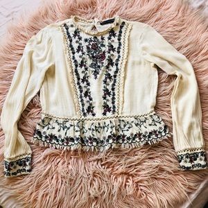 Embroidered Zara Top
